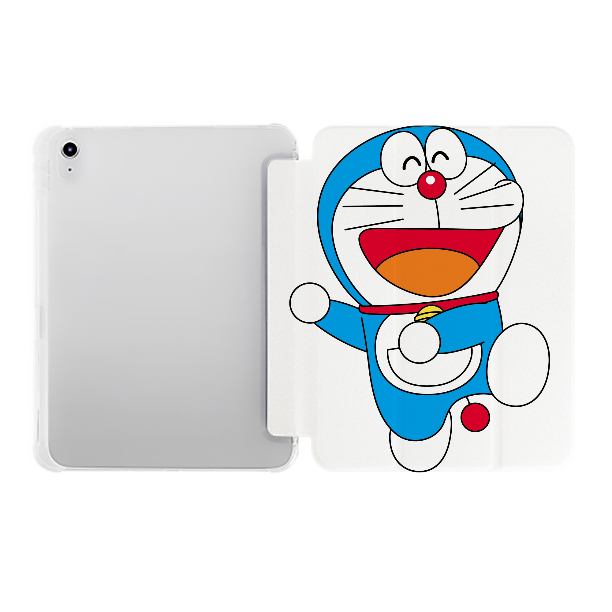 （画像用） ドラえもん Doraemon IPad ケース ペン収納付き 三つ折りスタンド PUレザー×シリコン 対応機種9.5/10.5/10.9インチ